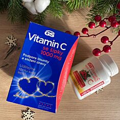 GS Vitamin C 1000 se šípky, 100+20 tablet, dárkové balení 2022