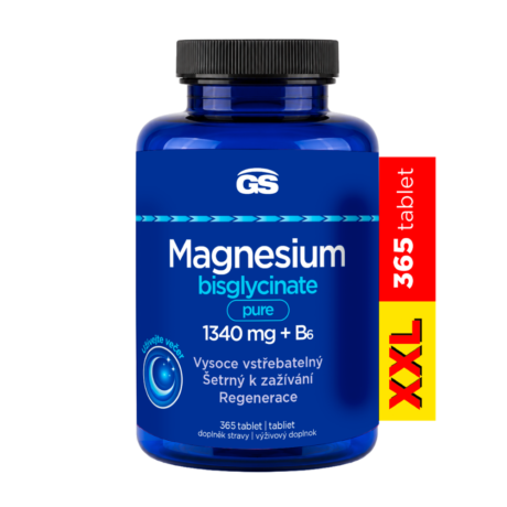 GS Magnesium bisglycinate PURE 1000 mg + B6, 365 tablet XXL