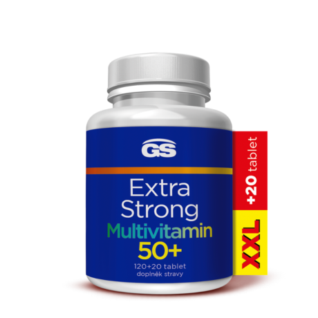 GS Extra Strong Multivitamin 50+, 120+20 tablet XXL