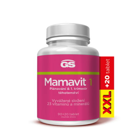 GS Mamavit 1 Plánování a 1. trimestr, 90+20 tablet XXL