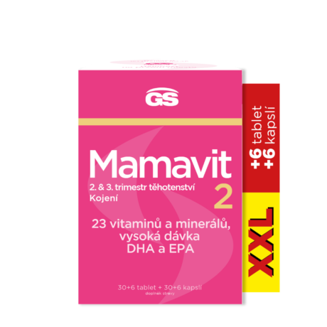 GS Mamavit 2 Těhotenství a kojení, 36 tablet + 36 kapslí XXL