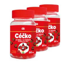 GS Céčko se šípky, želatinky bez cukru, 3 × 50 ks