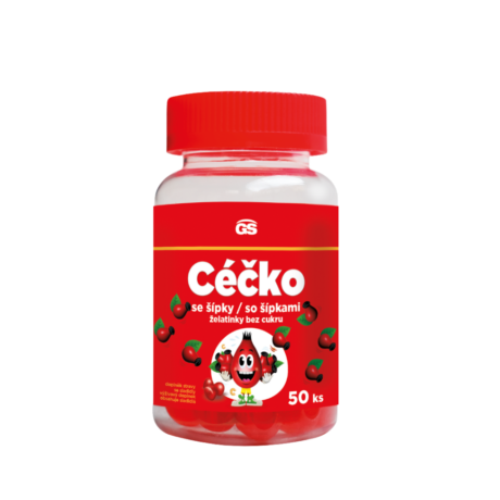 GS Céčko se šípky, želatinky bez cukru, 50 ks