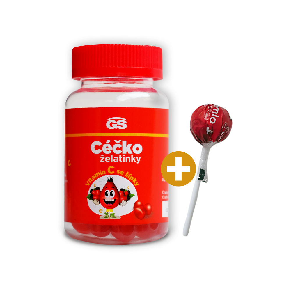 GS Céčko želatinky, 90 ks + lízátko ZDARMA